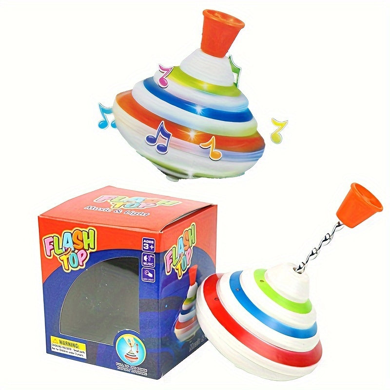 Light-Up Musical Spinning Gyro Toy Gyroscope