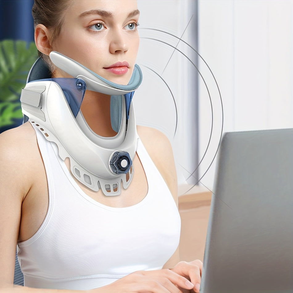 Pelvifine Adjustable Cervical Neck Collar - Durable Traction Brace for Posture Support &amp; Comfort