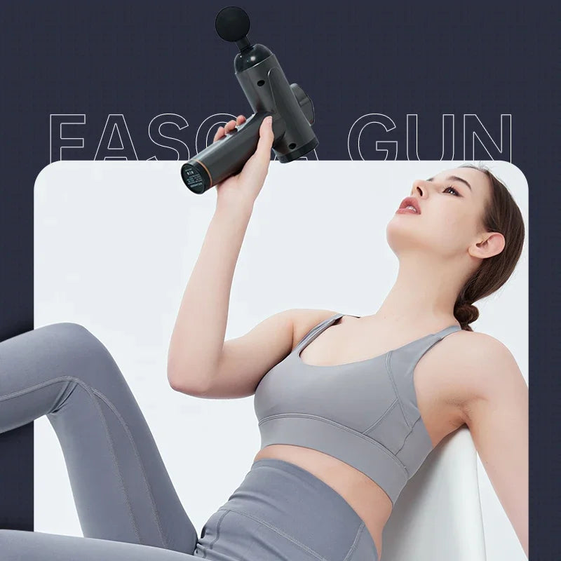 99 Speed Muscle Massager Gun Impact Massager Handheld Back Muscle Massager Gun Relieving Soreness with 8 Massage Heads