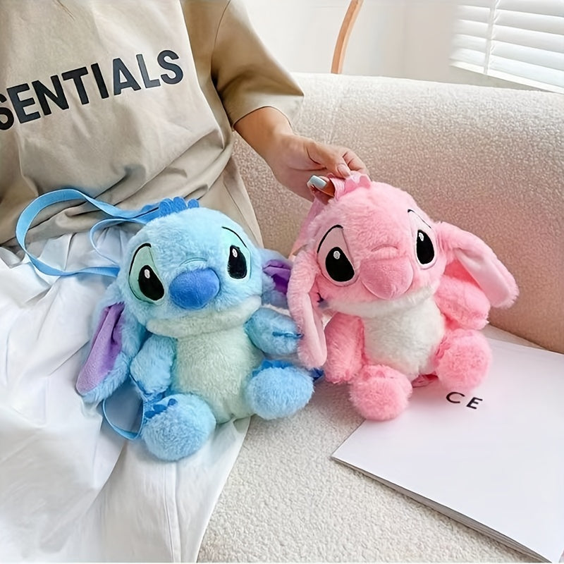 Cute Cartoon Stitch Doll Backpack - Kawaii Anime Plush Daypack - Kawaii Stuffed Animal Toy Bag - Cyprus