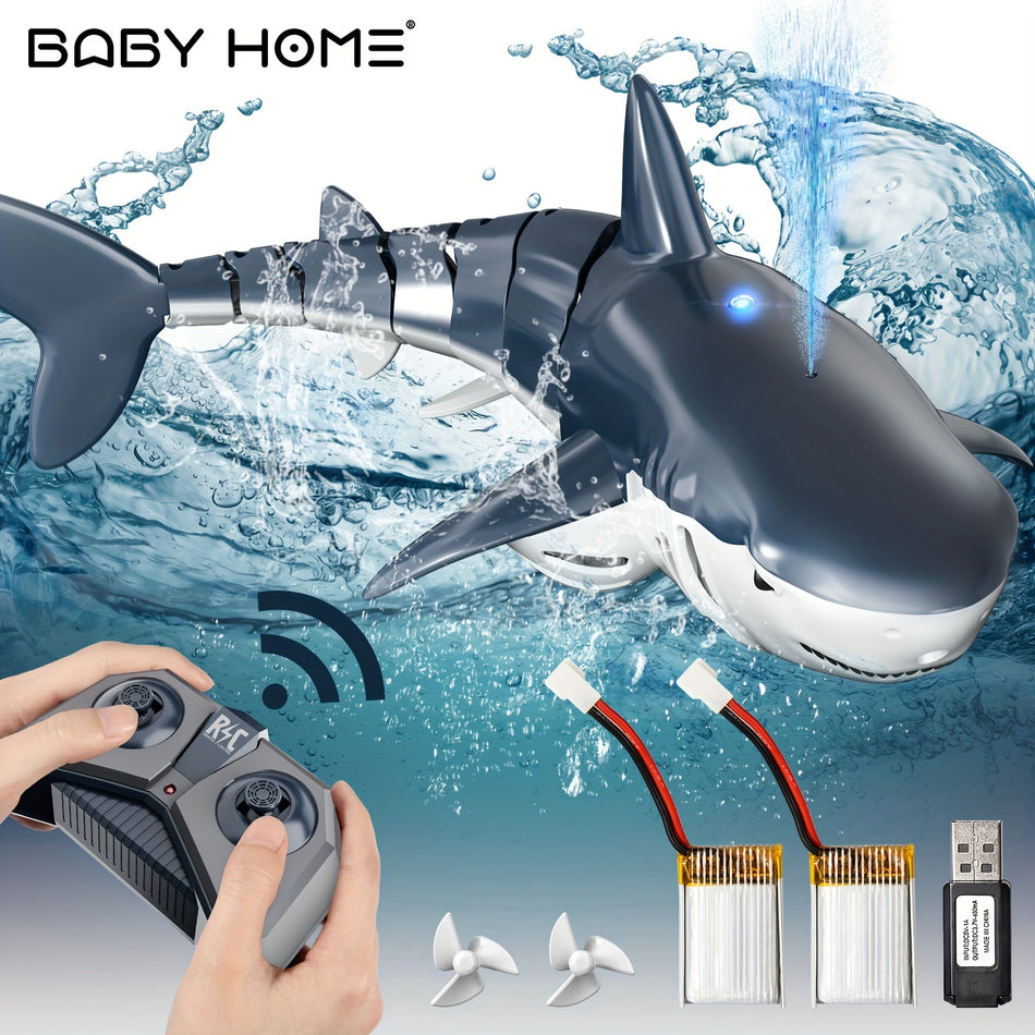 Remote Control Shark 1:18 High Simulation Scale Fish - Fun Water Toy for Kids - BABYHOME