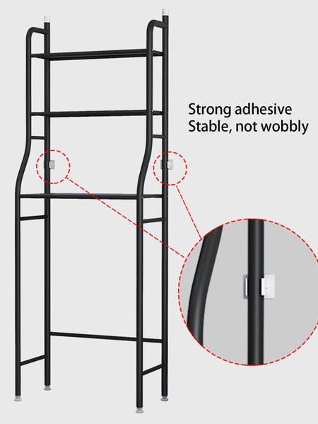 Elegant White Bathroom Cabinet Storage Rack - 45x25x160cm