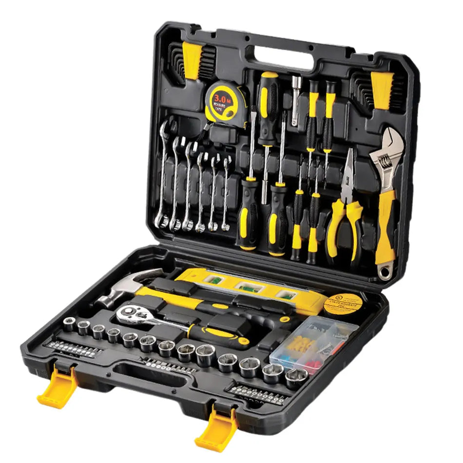 Conjunto de Ferramentas para o Lar de 108 Peças com Caixa de Plástico