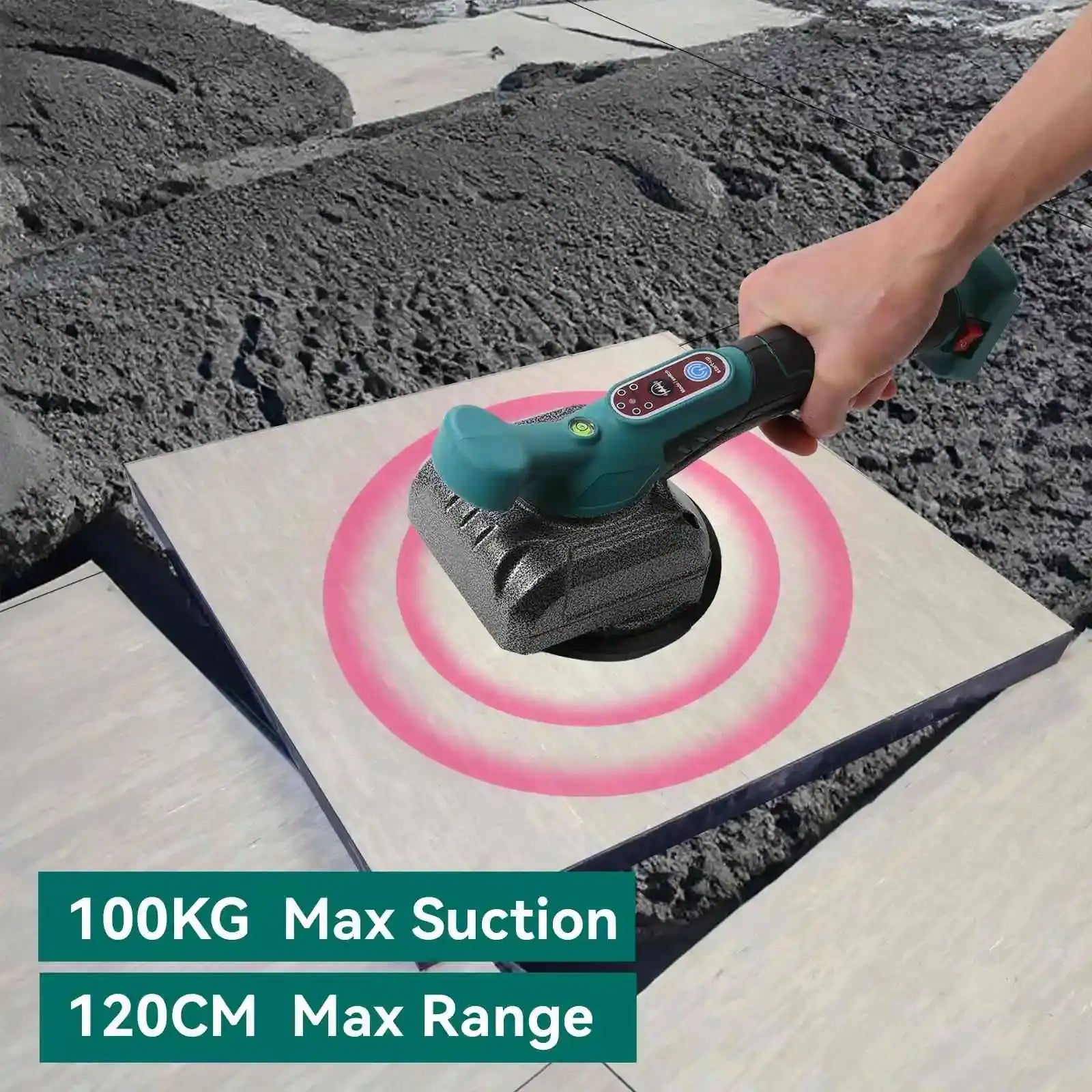 Cordless Tile Tiling Machine 5 Gear Vibrating Suction Cup