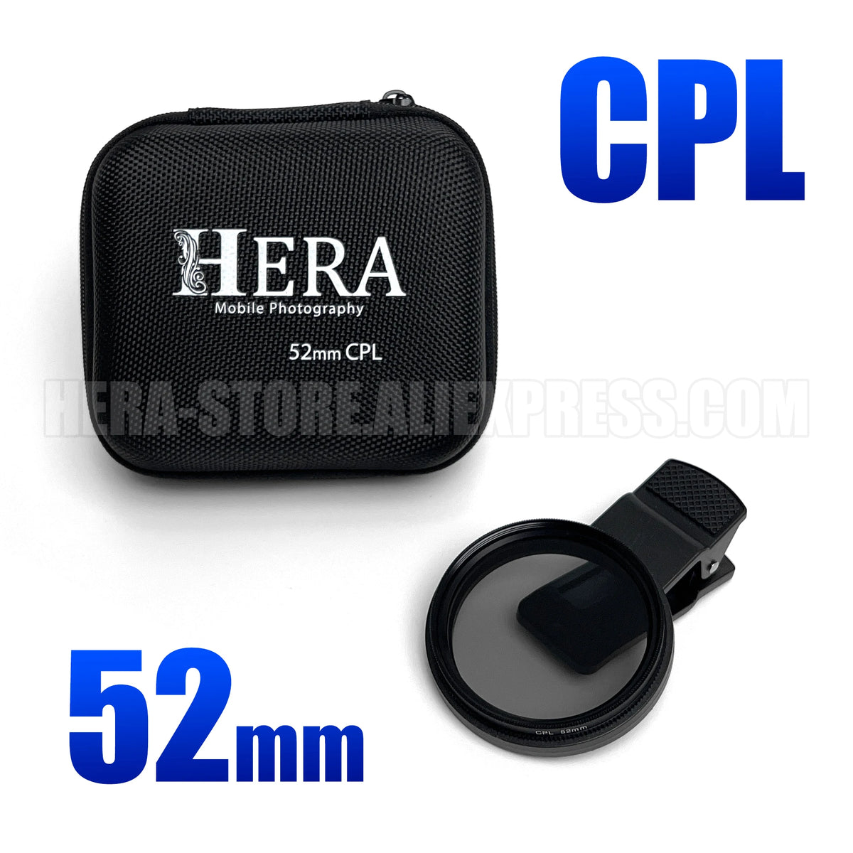 Universal 52mm Portable Polarizer CPL &ndash; No Reflections Default Title