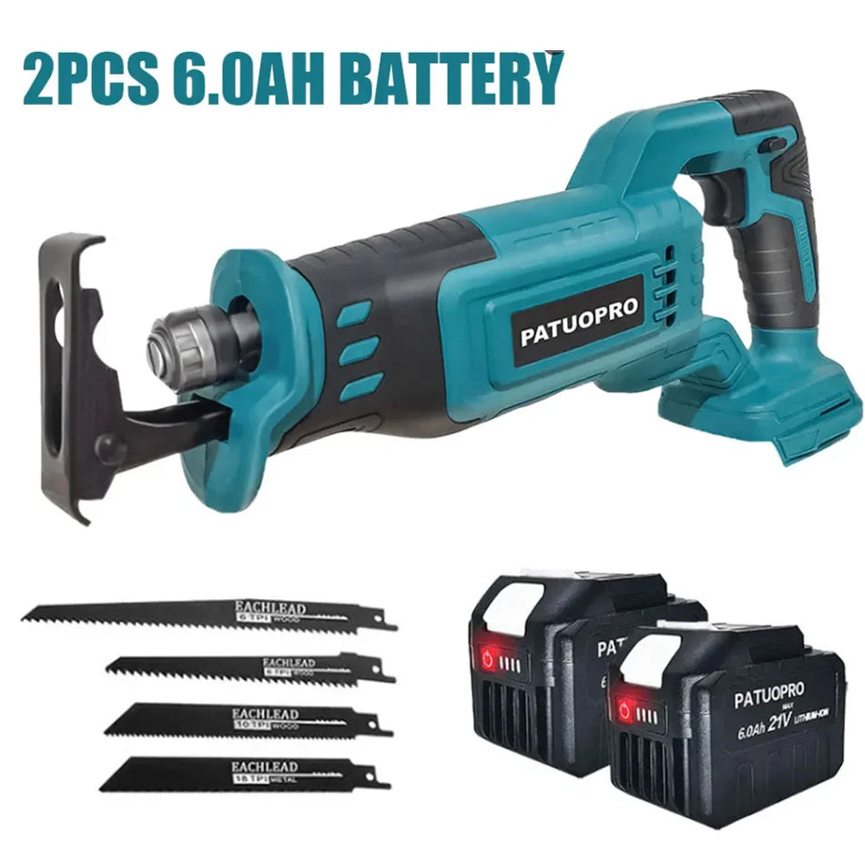 Sierra Recíproca Inalámbrica Sin Escobillas de 1200W para Makita 21V