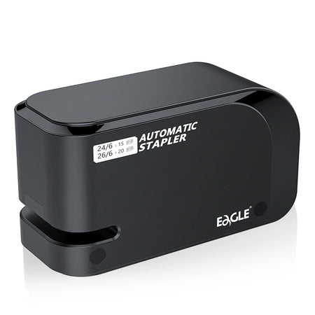 Eagle Automatic Electric Stapler - Dual Power, 20 Sheets, 2000 Staples Included EU Plug