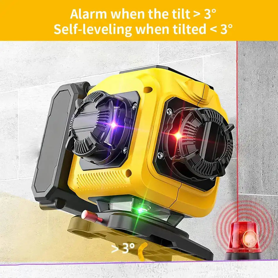 16 Lines 4D Laser Level Remote 360 Degree Horizontal