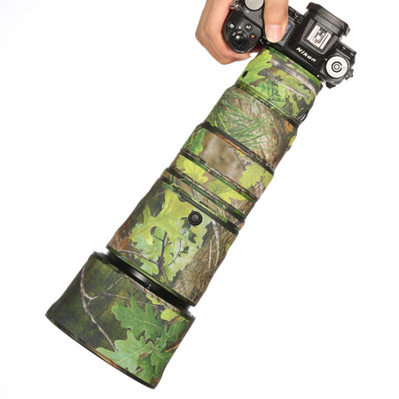 Camouflage Lens Coat for Nikon Z 180-600mm F5.6-6.3 VR - Waterproof &amp; Rainproof Jungle / CHINA