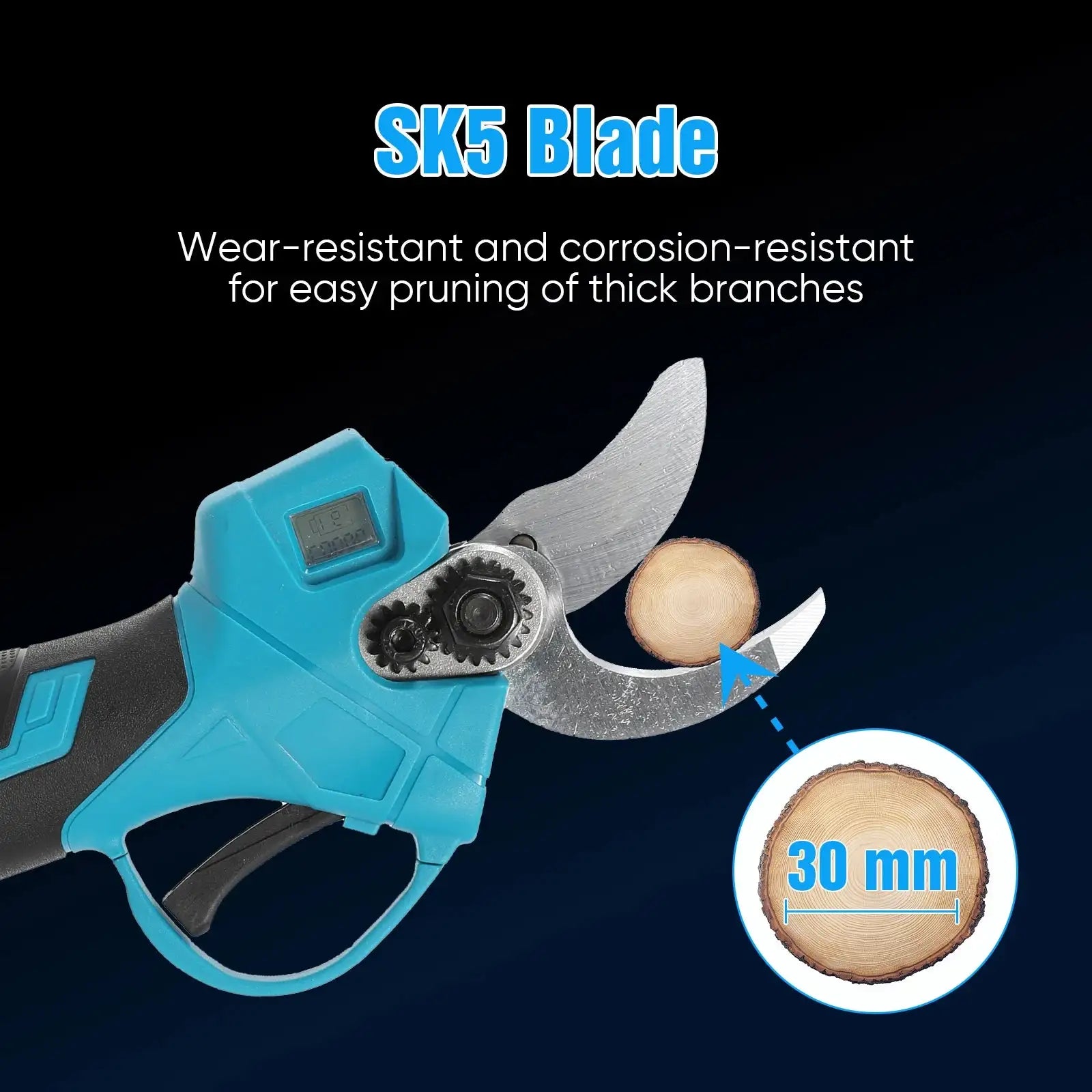Brushless 40mm Electric Pruner 800W Rechargeable Makita 18V