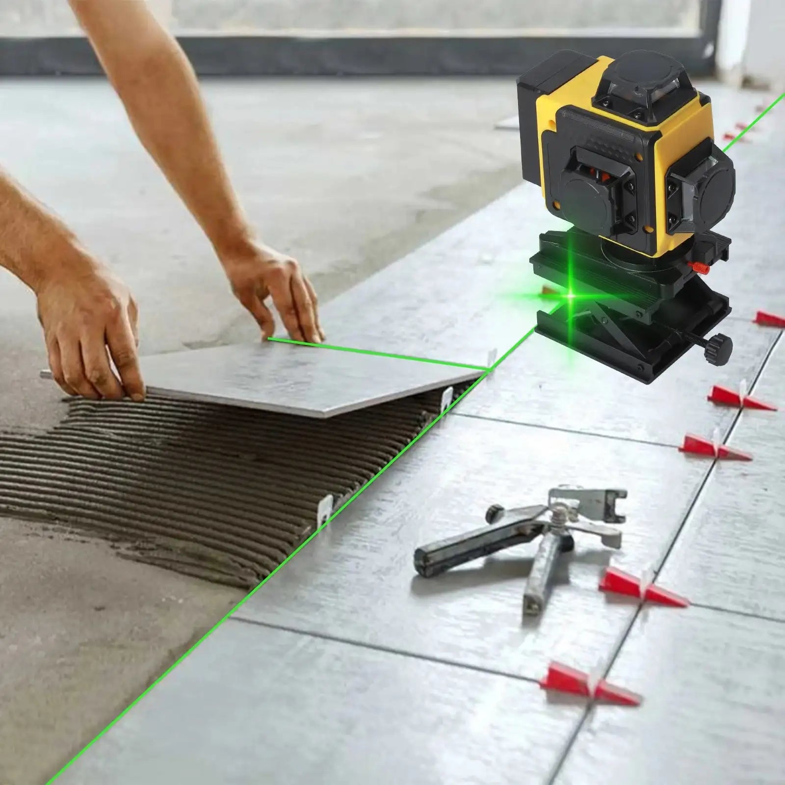 4D 16 Lines Laser Level 360 Self Leveling Tool Tripod