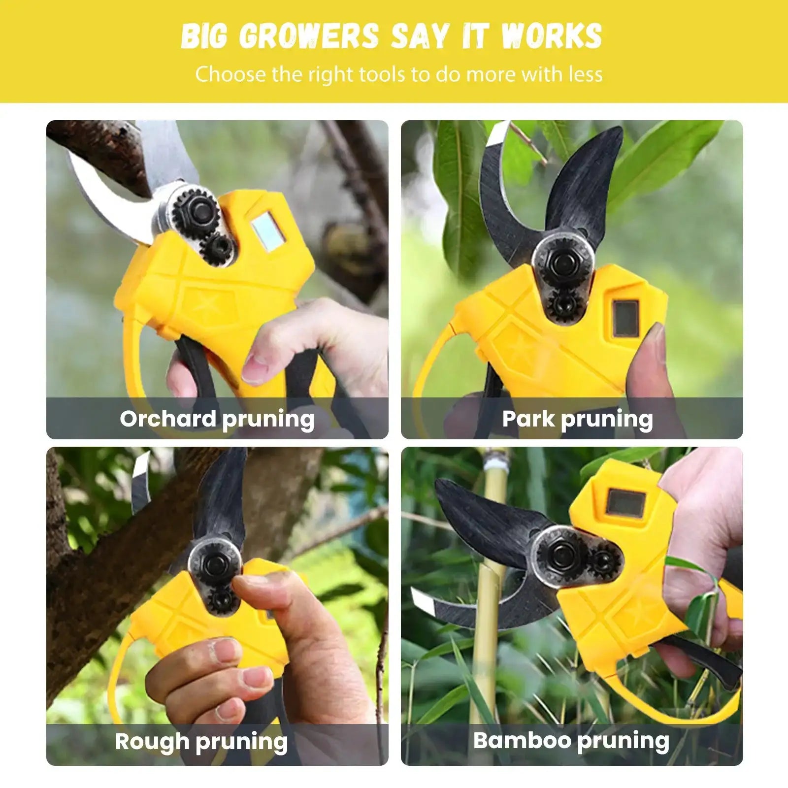 Betuyoo 30mm Brushless Pruner 21V &ndash; Cordless 1500W
