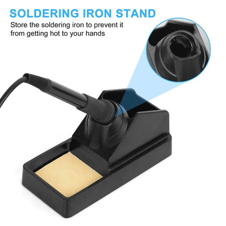 2 In 1 Soldering Station With Digital Display And Hot Air