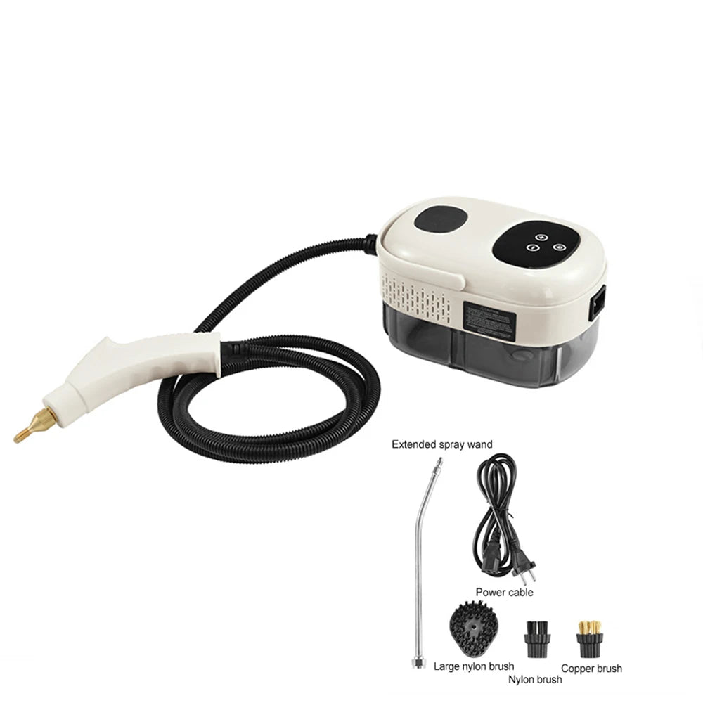 2500W High-Pressure Intelligent Steam Cleaner for Home &amp; Car WHITE / 220 V