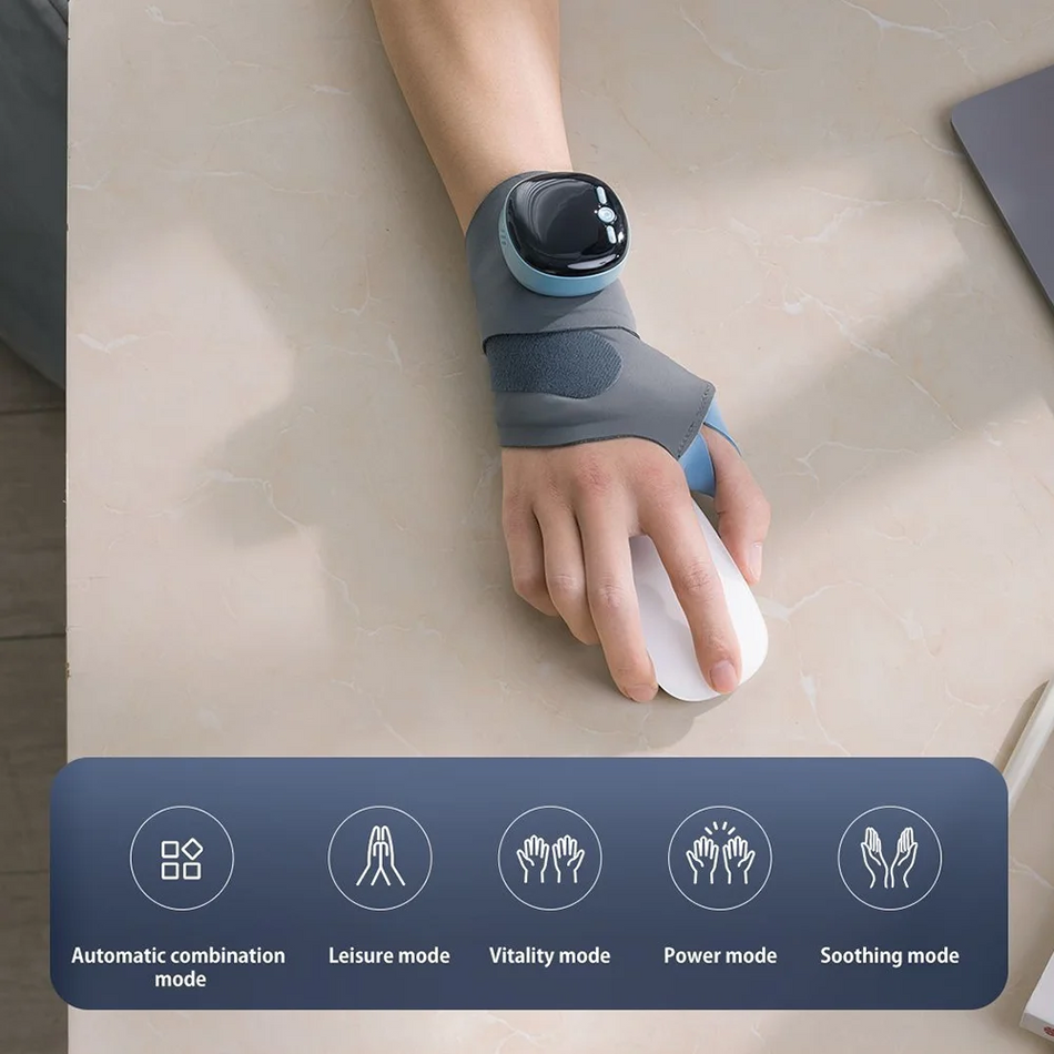 Tendinit Handled EMS Massager Stöd Uppladdningsbar Värme