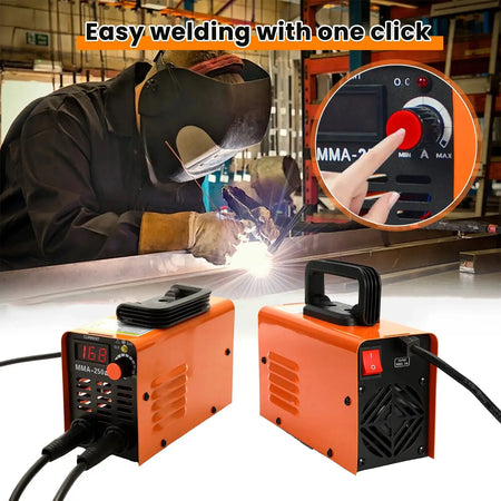 MMA 250 Portable Inverter Arc Welder With Tool Storage Box