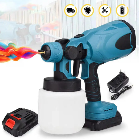 Cordless HVLP Paint Sprayer 800ML Cup Makita 18V Battery With 1XBattery / france
