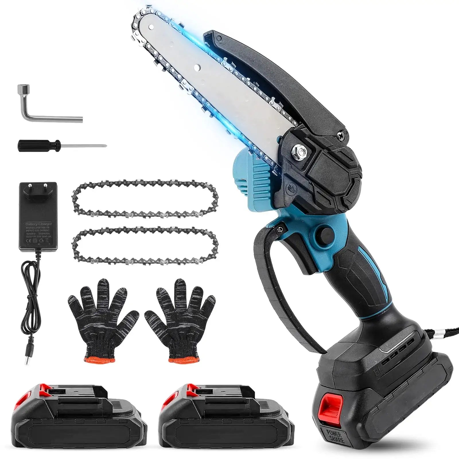 6 Inch Cordless Chainsaw 800W Portable For Makita 18V