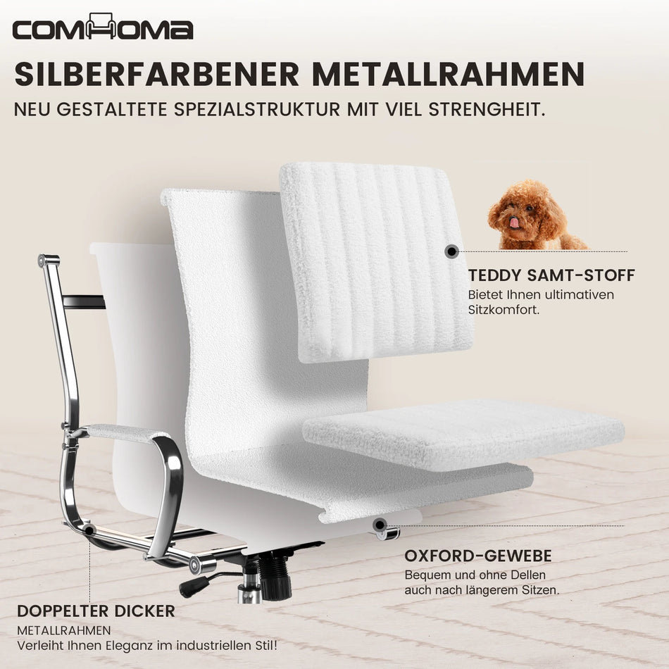 COMHOMA Ergonomisk Verkställande Kontorsstol Med Armstöd