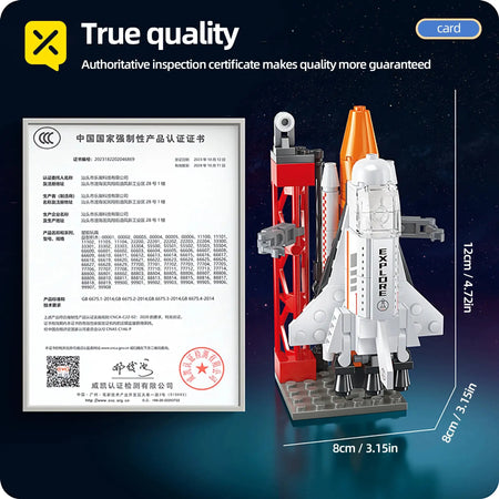 133Pcs Aerospace Rocket Launch Center Building Blocks Kit