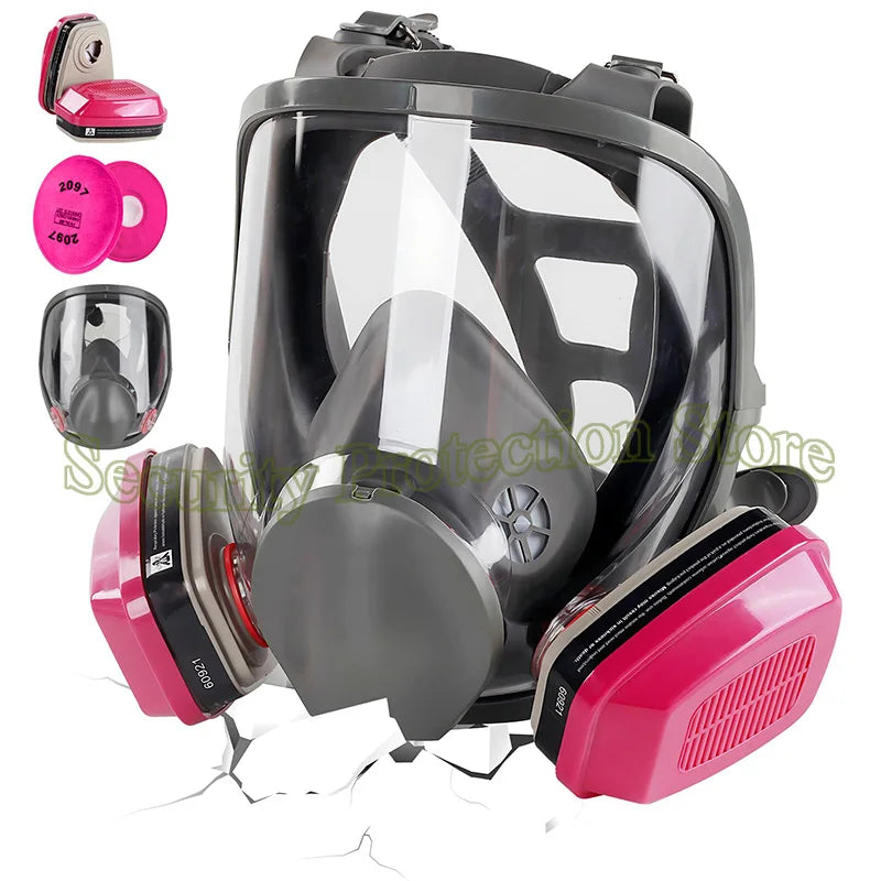 6800 Full Face Respirator Gas Mask &ndash; Exceptional Protection with Comfortable Fit 6800-60921-5in1