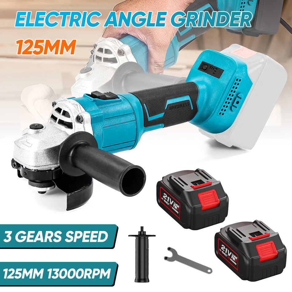 Betuyoo 125mm Brushless Angle Grinder 1000W – Tri hitrosti