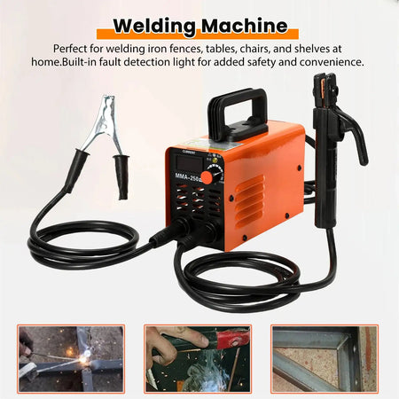MMA 250 Portable Inverter Arc Welder With Tool Storage Box