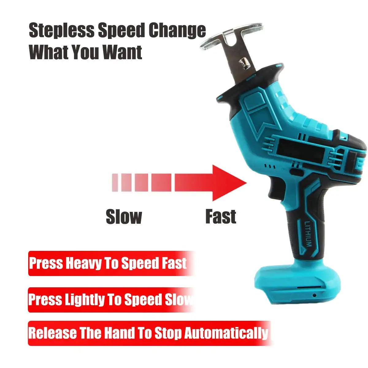100mm Cordless Reciprocating Saw 3000rpm Makita 18V
