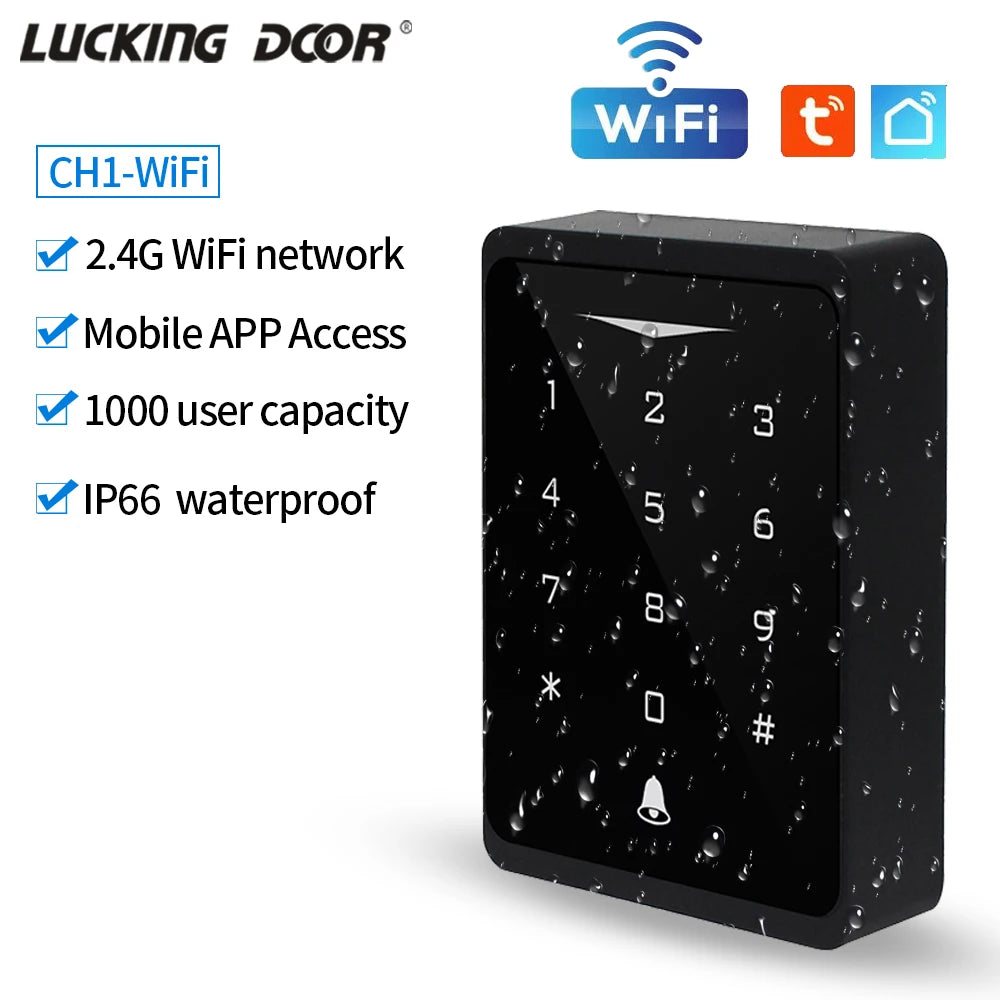 CH1-WIFI &ndash; IP66 Waterproof Backlit Touch Keypad RFID Default Title