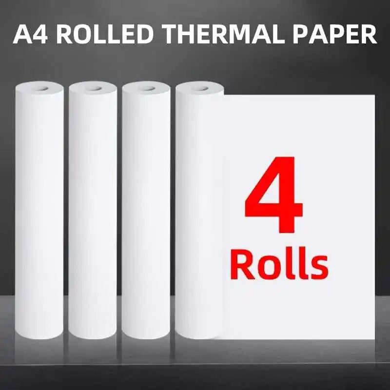 A4 Thermal Paper 210mm Roll Pack - Semi Gloss For Office
