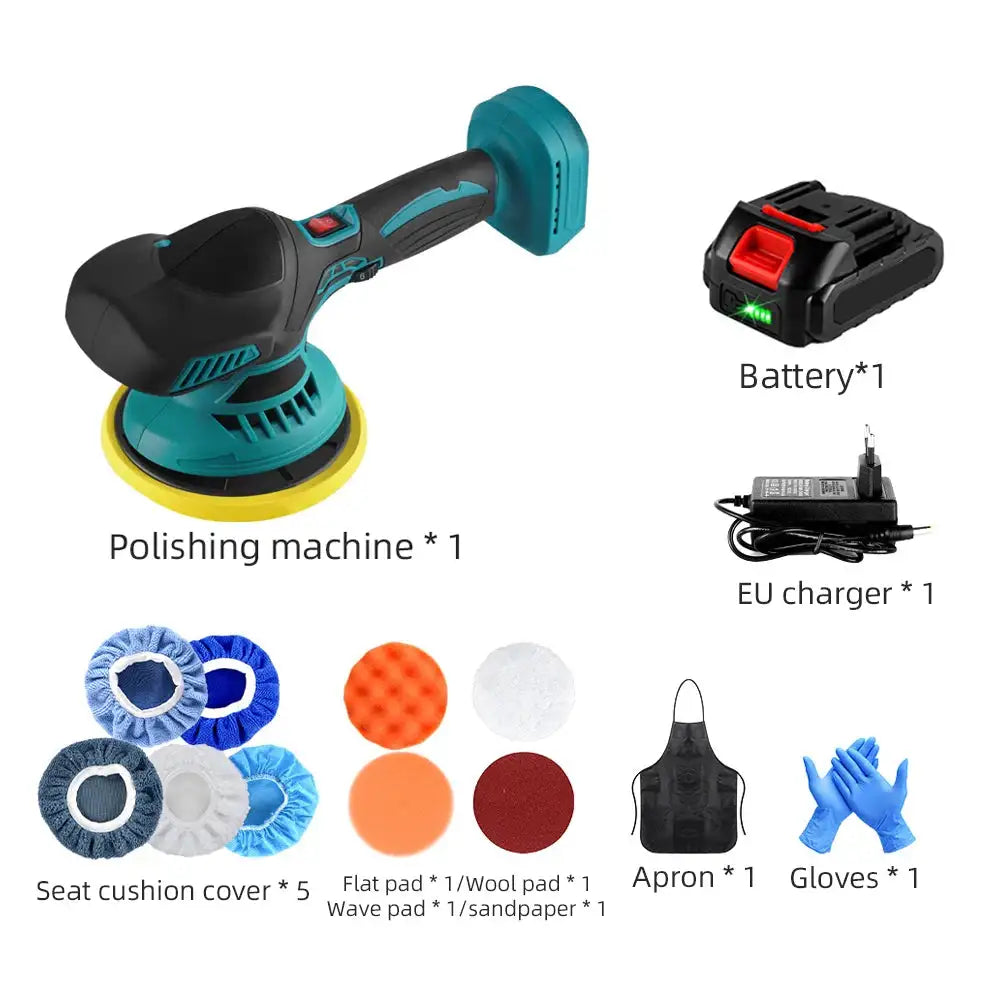 Cordless Car Polisher 6 Speed Wireless Waxer Makita 18V With 1XBattery / Poland