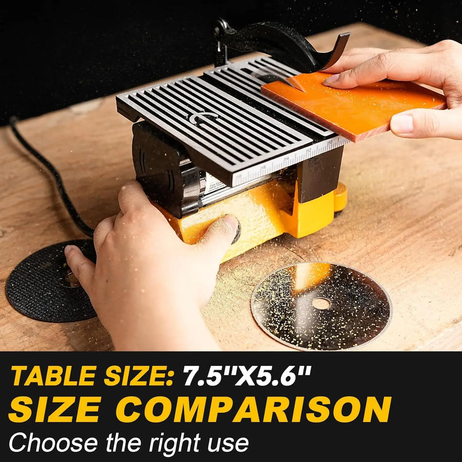 Fierăstrău Mini Multifuncțional DIY 90W 4500RPM Mașină de Tăiat Compactă de Precizie pentru Lemn PCB Plastic Aluminiu Priză UE