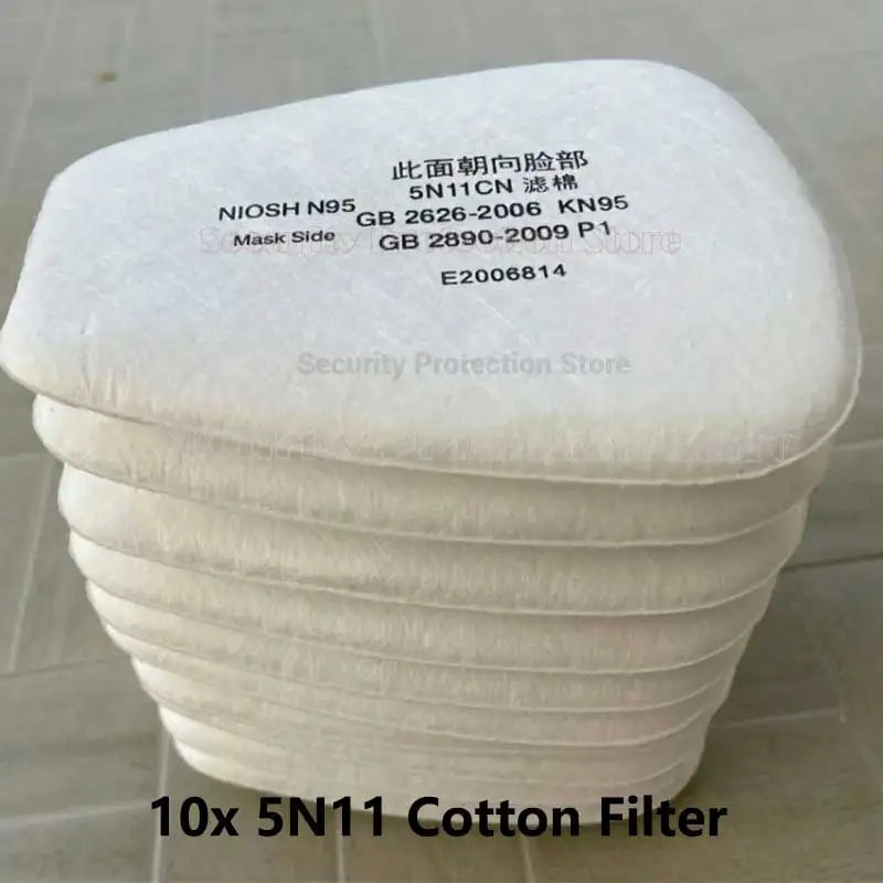Full Face Gas Mask Respirator &ndash; Activated Carbon Filter 5N11 Filter-10PCS