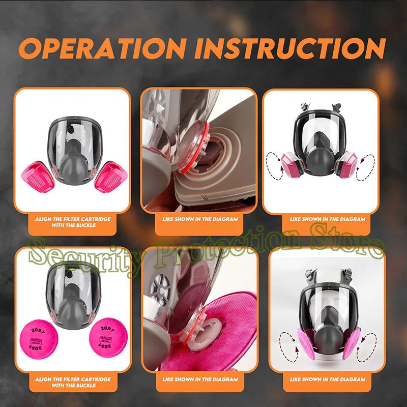 6800 Full Face Respirator Gas Mask &ndash; Exceptional Protection with Comfortable Fit