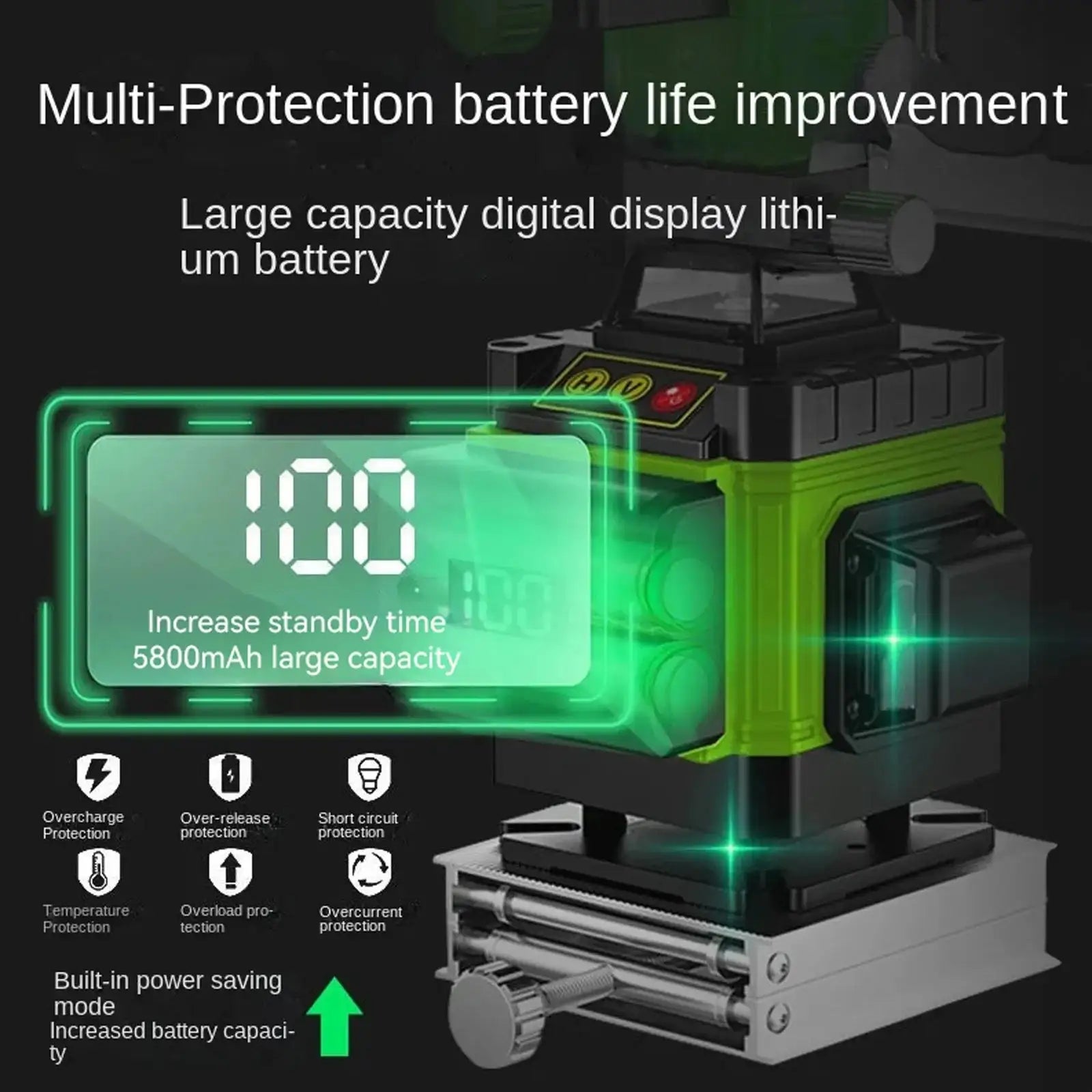 16 Lines 4D Green Laser Level Self Leveling 360 Degree