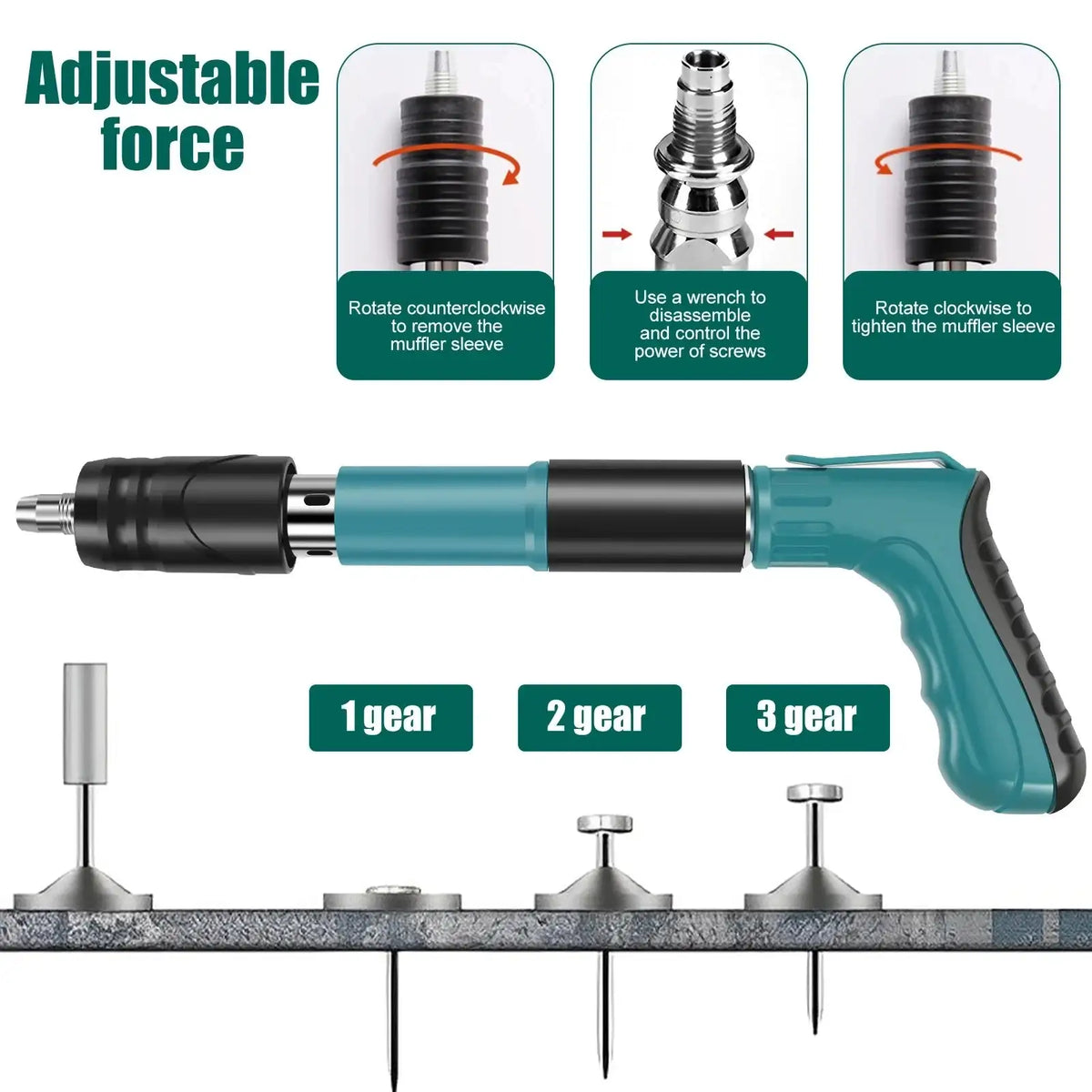 Mini Steel Nail Gun Manual Rivet Tool For Concrete Walls
