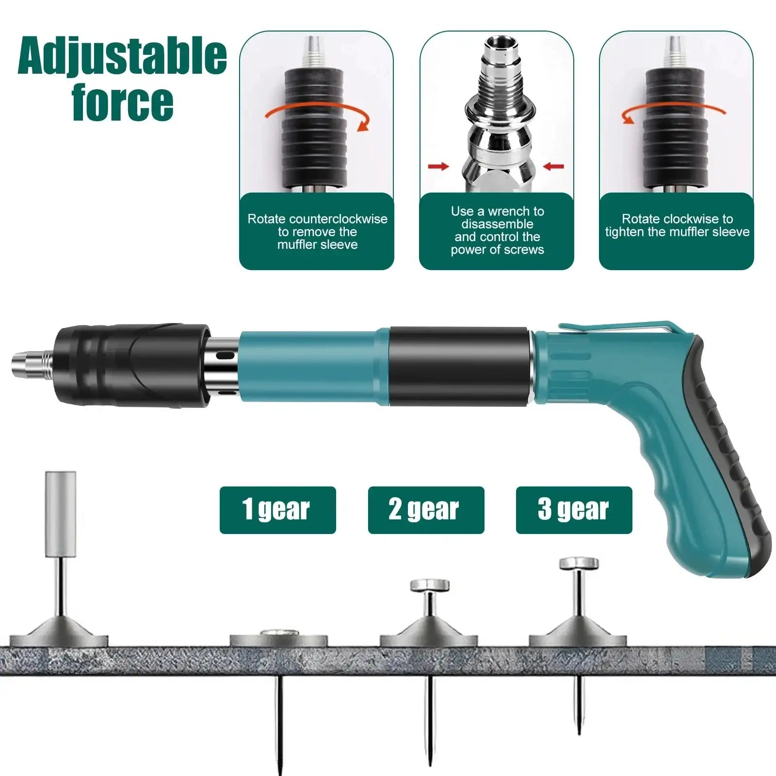Mini Steel Nail Gun Manual Rivet Tool For Concrete Walls