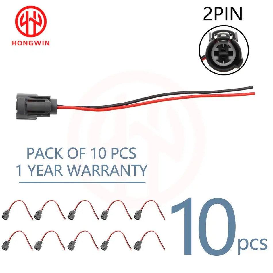 2-Pin 2-Way Connector Wiring Harness for Honda Civic