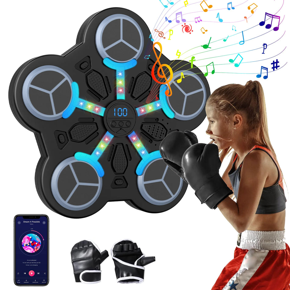 Smart Electronic Boxing Machine for Kids with Bluetooth Gloves