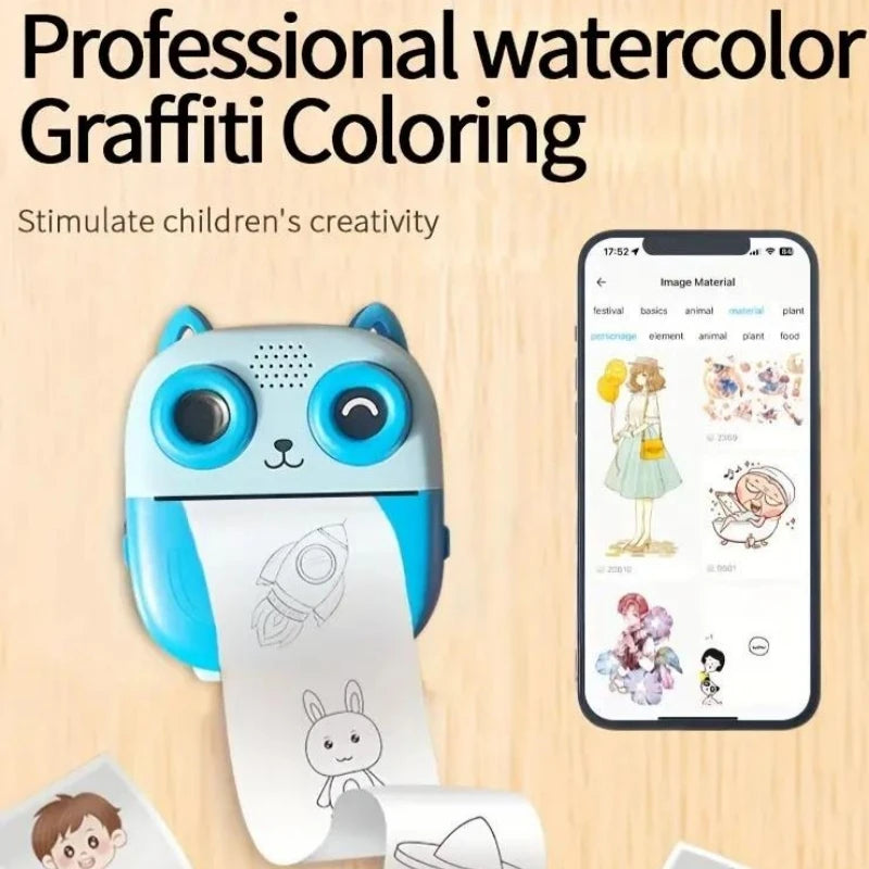 Instant Print Camera With Video Recording - 2.8in Screen