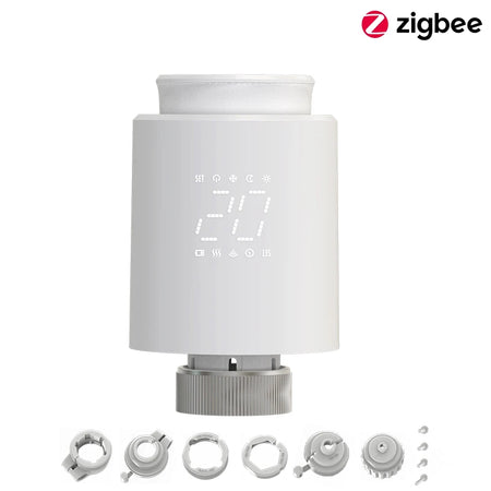 EZAIOT Tuya ZigBee Smart TRV &ndash; Precise Temperature Control 1PCS Zigbee TRV