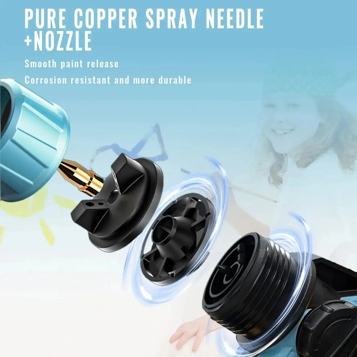 1000ML Cordless Electric Spray Gun &ndash; High Speed Portable