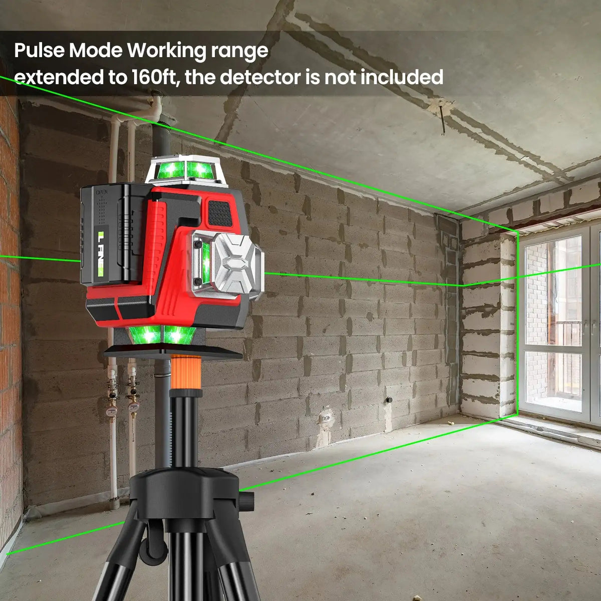 16 Lines Laser Level 1.2m Tripod Green Beam 360 Self Level