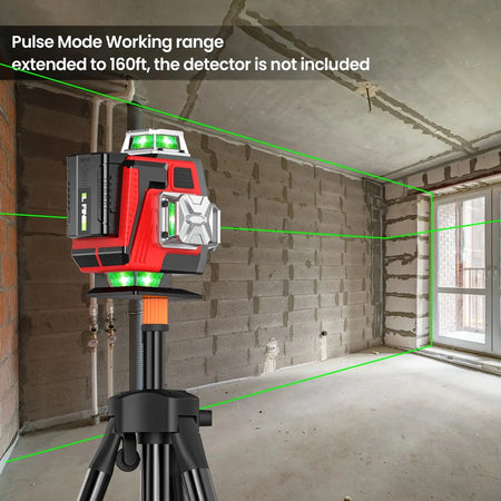 16 Lines Laser Level 1.2m Tripod Green Beam 360 Self Level