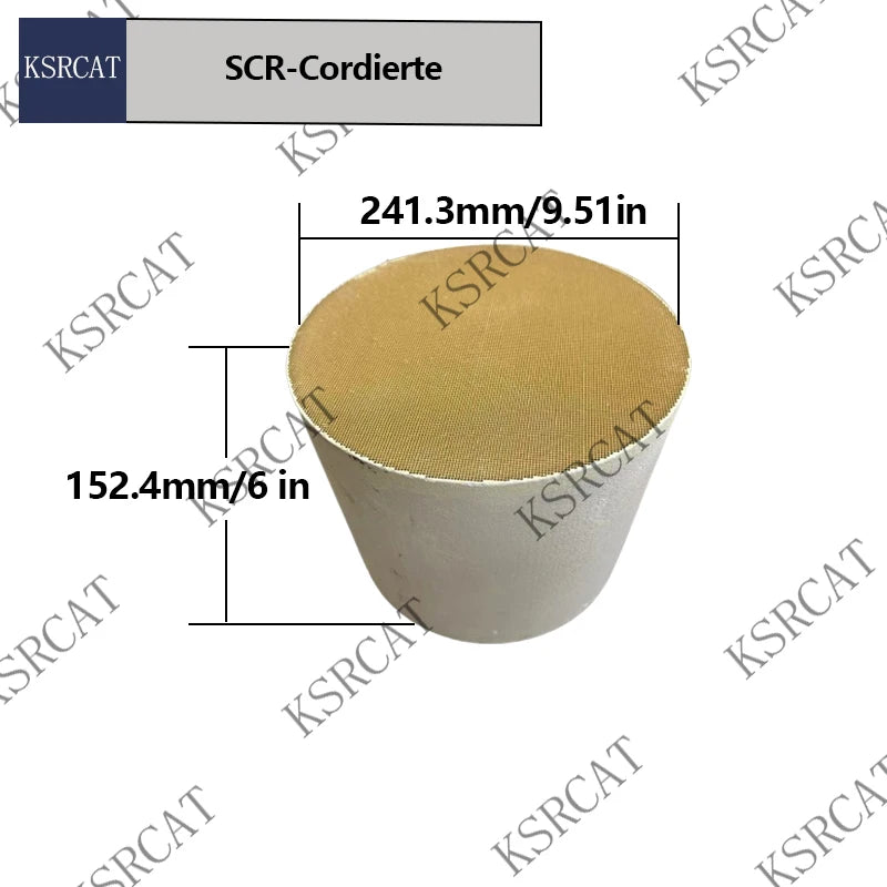 Catalisador Cerâmico SCR Com Design de Colmeia Para Transportadora 241x152.4mm Diesel