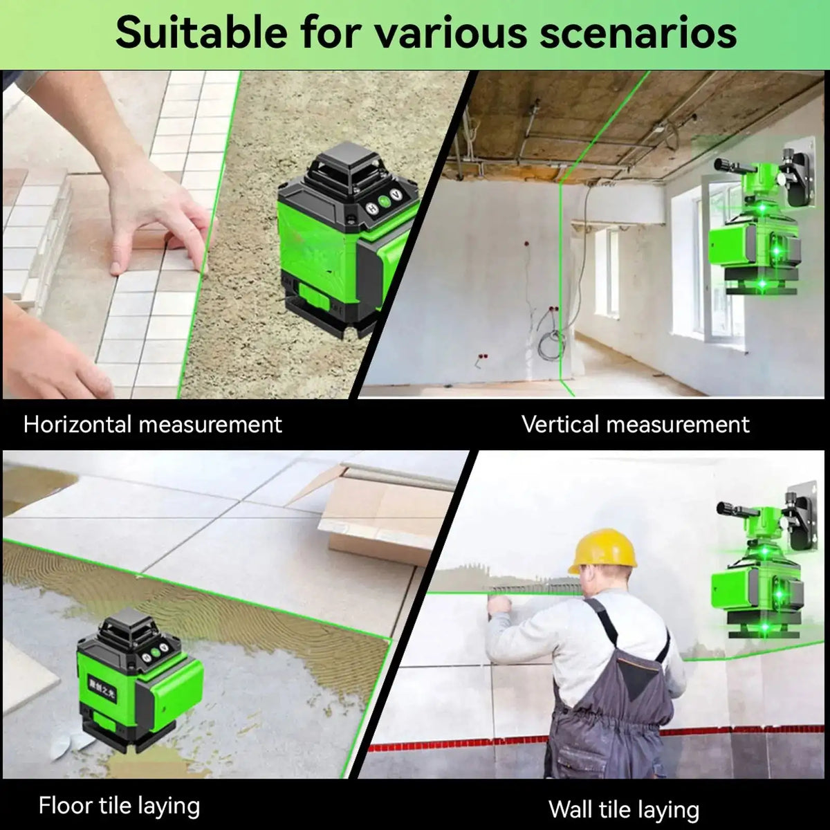 16 Lines 4D Green Laser Level Self Leveling 360 Degree