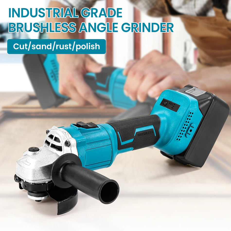 Betuyoo 125mm Brushless Angle Grinder 1000W – Tri hitrosti