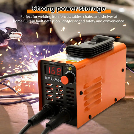 MMA 250 Portable Inverter Arc Welder With Tool Storage Box
