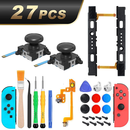 25-in-1 Joycon Joystick Replacement Kit for Nintendo Switch - Ultimate Repair Solution