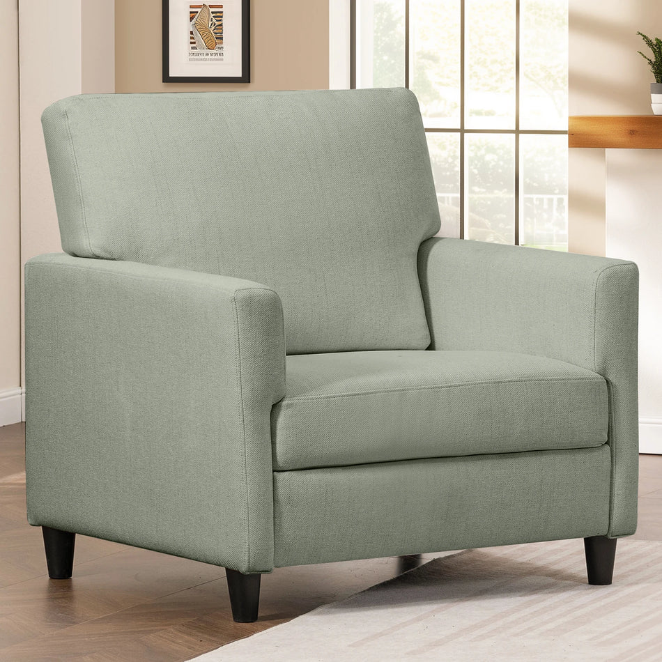 COMHOMA TV Fåtölj Relax Soffa För Vardagsrum Linneöverdrag